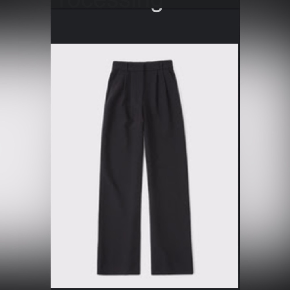 Abercrombie & Fitch Black Wide Leg Pants